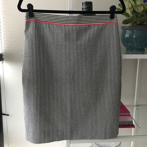 JCrew Factory Seersucker Pencil Skirt